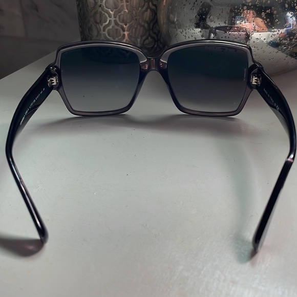 Black Chanel 5385-A c.1191/S6 Sunglasses with Mirror Unique Shape Lens - Picture 5 of 8